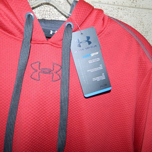 Under Armour Coldgear UA Performance Hoodie Mens Size L (QQ-29) - Picture 2 of 5